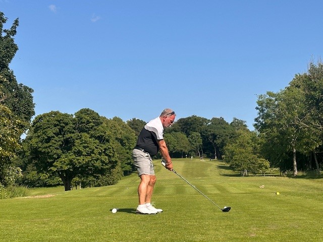 Someone playing on Pollok Golf Course
